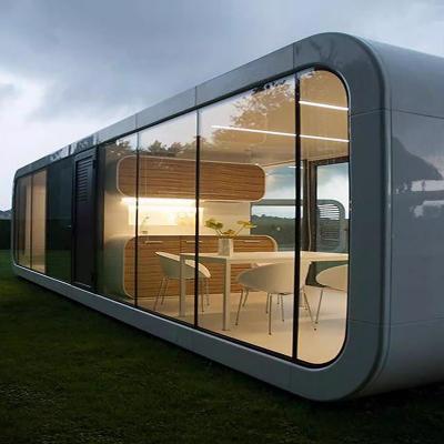 China Factory Wholesale Prefabricated House Apple Cabin Tiny Pod Coffee House Mobile Office Outdoor Popular Mini Prefab Container Home for sale