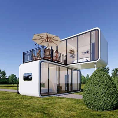 China 2024 Hot Selling Apple Cabin Mobile Container House for Cafe Office Tiny Pods Hotel Use Custom-Made Flexible Prefabricated Homes for sale