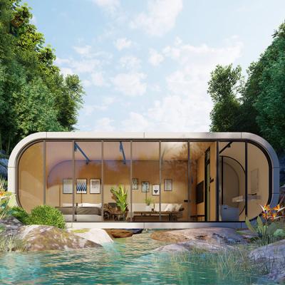 China 20ft Modular Design pequenas casas pré-fabricadas ao ar livre para viver e trabalhar à venda