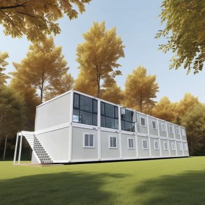 China Flat Pack Container House Snelle en gemakkelijke installatie met een sterke en duurzame stalen structuur Te koop