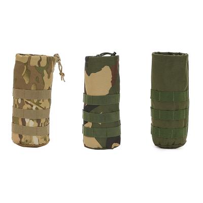 China Waterproof Military Accessories Canvas Water Bags Military Water Bottle Pouch for sale