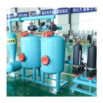 China Automatic backwashing Durable and corrosion-resistant Automatic water and fertilizer filter for greenhouse agricultural irrigation system, sand and gravel filter for sale