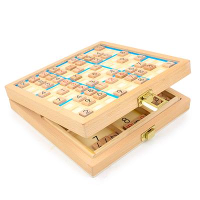 China Wooden Sudoku Game Adult Logic Thought Sudoku Nine Palace Children's Toy Table Play Intelligence With Questions Yx-shysd for sale