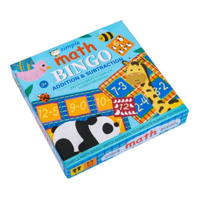 China Educational Toy Multifunctional Children's Math Memory Tablets Digital Operation Exercise Logical Thinking Ability Digital Bingo Game for sale