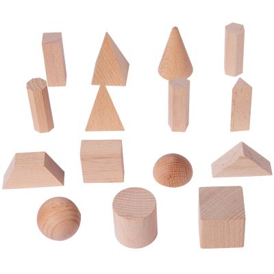 China Educational Toy Children's Math Teaching Aid Graphic Toys Cube Cuboid Three-Dimensional Geometric Model Shape Building Blocks Montessori for sale