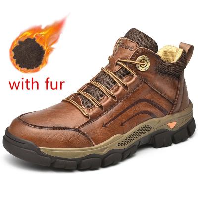 China Fashion Trend High Quality Men Increasing Boots Smooth Winter Leather Shoes Climbing Men Sports Shoes Fashion Platform Sporty Boot for sale