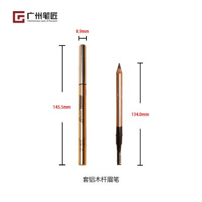 China Wholesale Cheap Waterproof Permanent Wooden Eyebrow Pencil Waterproof Makeup for sale