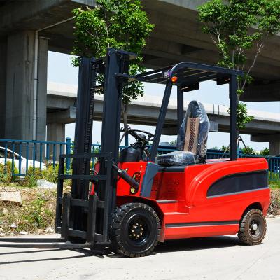 China Wholesale Easy Operation 4x4 Electric Forklift With E-wheels Lithium Battery Mini Compact Electric Forklifts for sale