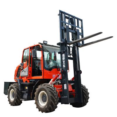 China Mammut Easy Operation Chinese Brand Hot Sale 4WD All Terrain Forklift 4x4 Mini Rough Terrain Forklift 3.5 Ton All Terrain Forklift for sale