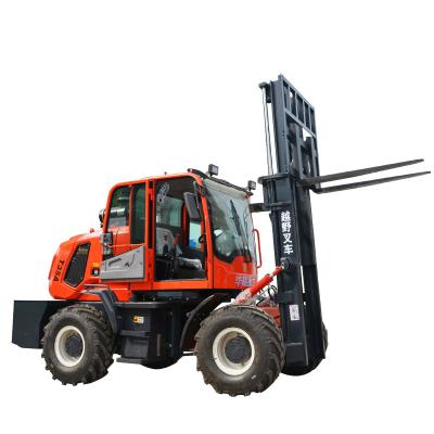 China New Arrival Factory Easy Operation 3ton 5ton 6ton Diesel Four Wheel Drive All Terrian Forklift for sale