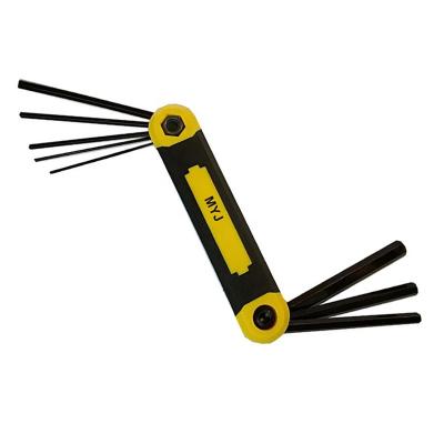 China Hex Key 8 in 1 Multifunctional Portable Folding Allen Hex Keys Wrench for sale