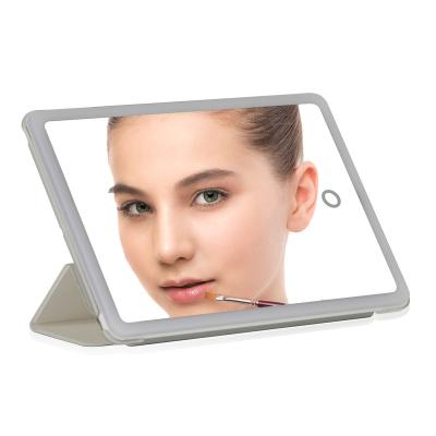 China Led Lit Lights Usb Charging 1000mah Li Battery Touch Screen Light Mirror Makeup for sale