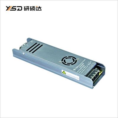 China YSD 250w triac dimmable led driver 0-10V 12v 24v led power supply for strip light BRI certificate led driver IP20 245*63*29mm for sale