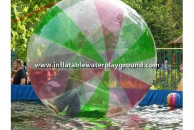 China Colorful 0.8mm PVC Inflatable Walking Water Ball Person Sized Hamster Ball for sale