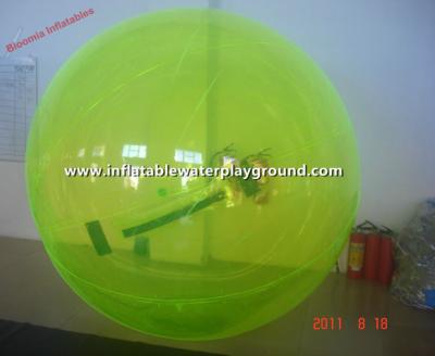 China Yellow PVC Inflatable Water Walking Ball , Water Bubble Ball For Kids for sale