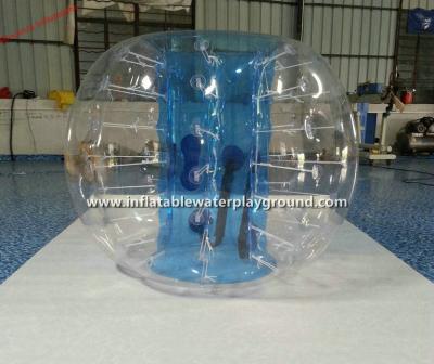 China Blue Transparent Inflatable Bubble Soccer Ball For Football Body Bumper for sale