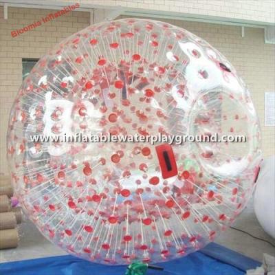 Chine Le football gonflable de boule de Zorb de corde rouge, boule gonflable de Zorbing avec une entrée à vendre