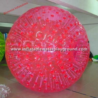 China Promotional Big Human Sized Zorb Inflatable Bumper Ball With Soft Handles for sale