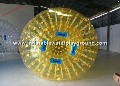 China Yellow TPU Human Inflatable Soccer Zorb Ball / Inflatable Human Bumper Ball for sale