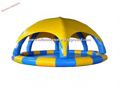 China Fun Commercial Rental Outdoor Water Toys Inflatable Pool Tent , Waterproof for sale