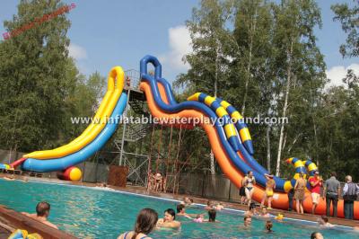 Chine La glissière d'eau gonflable de parc aquatique de jardin, gonflable Whoosh la glissière pour la piscine à vendre