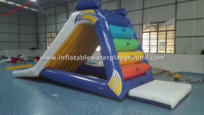 China Kids Small Inflatable Water Slide , Inflatable Lake Slide With Durable Anchor Ring for sale