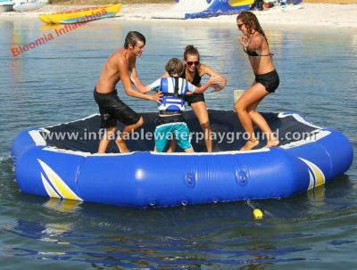 China Superb Inflatable Water Trampoline , Kids / Adults Water Trampoline Park For Lake for sale