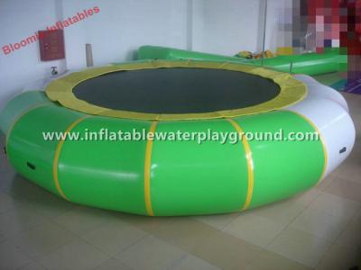 China Indoor Inflatable Water Trampoline Water Toy , Inflatable Aqua Bouncer With Pad for sale