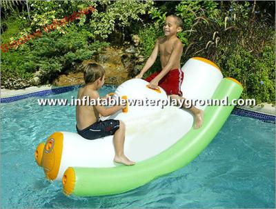 China Mini Fun Inflatable Water Totter , Pool Water Rocker For Kids Active Zone for sale