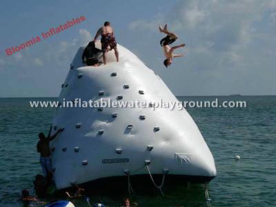 China Diving Fun Inflatable Iceberg In Water , Ocean Adults Floating Iceberg Climbing Wall for sale