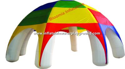 China Giant Colored Inflatable Tent , Inflatable Advertising Tent Of PVC Tarpaulin for sale