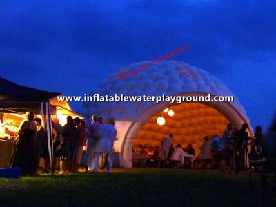 China Custom Outdoor Air Tight Inflatable Dome Tent / Inflatable Party Tent for sale