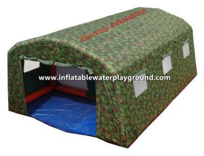 China Waterdichte Grote 6m Opblaasbare Militaire Tent TEN43 met Deur/Camouflagedoek Te koop