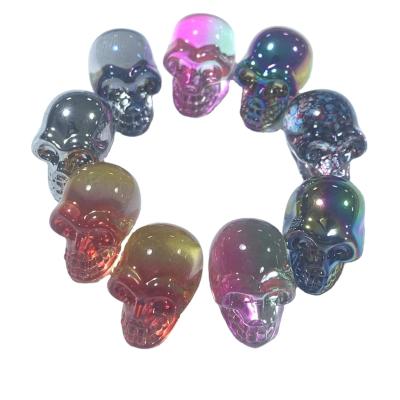 China Aura Europe Angel Glass Skulls Mini Skulls Wholesale Crystal Crystal Skulls For Decoration for sale