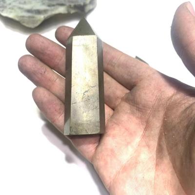 China Europe Magic Wand Wholesale Natural Crystal Pyrite Point Crystals Healing Crystal Tower for sale