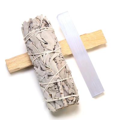 China Wholesale High Quality Selenite Africa Sage Smudge Sticks Palo Santo for Meditation Set for sale