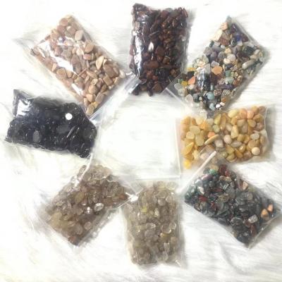 China Wholesale Natural Europe Gem Healing Stones Gravel Crystal Quartz Rock Crystals Tumbled Stone 100G Per Bag for sale