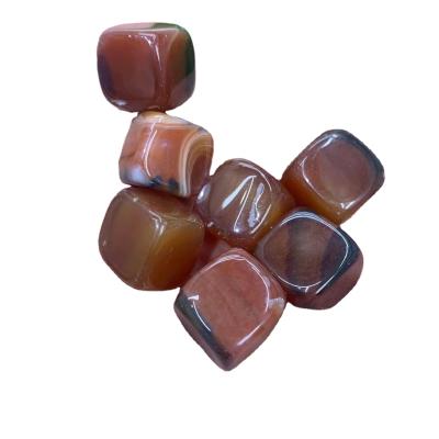 China Wholesale High Quality Carnelian Ice Cube Carnelian Ice Stone Tartar for sale