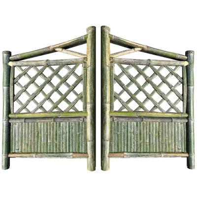 China Garden Fence 3 foot tall bamboo fencing 304 steel garden 30mm-35mm 350*1200mm 4 5 6 ft fence for sale