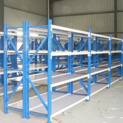 China Longspan Steel Medium Duty Steel Display Rack Storage Warehouse Boltless Corrosion Protection Shelving for sale