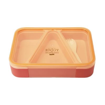 China Freshness Preservation 1000ML Microwavable Plastic 3 Compartment Bento Food Storage Takeaway Lunch Boxes for sale