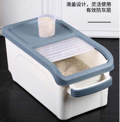 China Freshness Preservation Japanese Plastic Rice Barrel Rice Storage Container Household Rice Bucket for sale