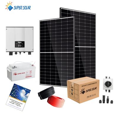 China Super home solar home use 7kw off grid solar power system 7000 watt off grid wirh batterry for sale