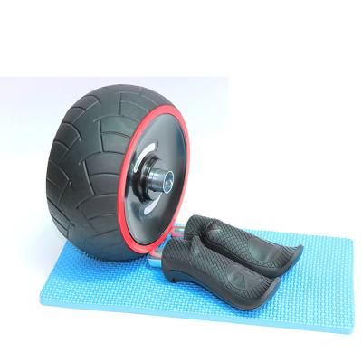 China 3 in1 pro roller kit rubber wheel exercise fitness ab abdominal roller with heavy duty tube and pad knee pad for sale