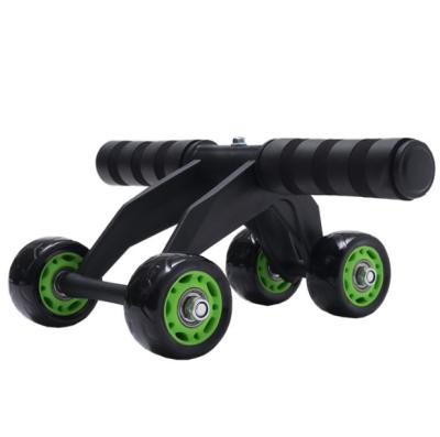 China Four Wheel Fitness Equipment 4 Wheel Abdominal Muscle Roller ABS Material Home Fitness for sale