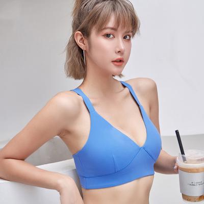 China Polyester Women Sports Yoga Bra Hot Selling Sexy Comfortable Breathable Top for sale