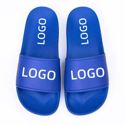 China Hot Sale Fashion Trend Couples Slippers Stripes Hot Sale Indoor Outdoor Customized Women's Slides Unisex Slippers With Logo for sale