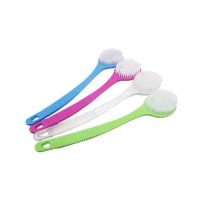 China Sustainable Plastic Long Handle Bath Brush Scrub Shower Bath Body Brush for sale