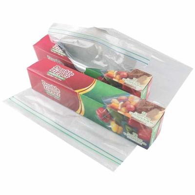 China BIODEGRADABLE Reusable Reusable Refrigerator Bags Fruit Meat Double Zipper Lock Kitchen Food Fresh Bag for sale