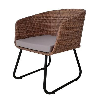 China Super comfortable hot sale high quality outdoor creative simplicity of garden furniture balcony table rattan chair and chair leisure back for sale